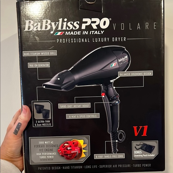 BaByliss Volare V1 Professional Luxury Dryer - Black - Picture 3 of 6